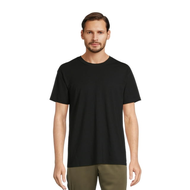 (2 pack) Athletic Works Men's and Big Men's Tri Blend Tee, Sizes XS-4XLT