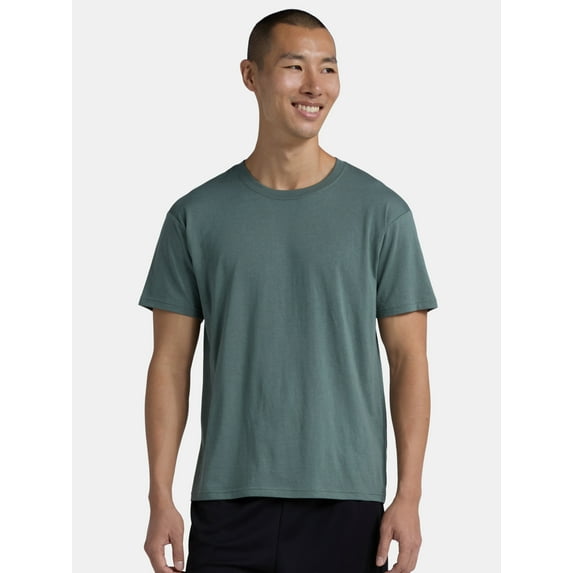 (2 pack) Athletic Works Men's and Big Men's Tri Blend Tee, Sizes XS-4XLT