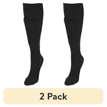 (2 pack) Athletic Works Sock Shin Guard, Black, Extra Small