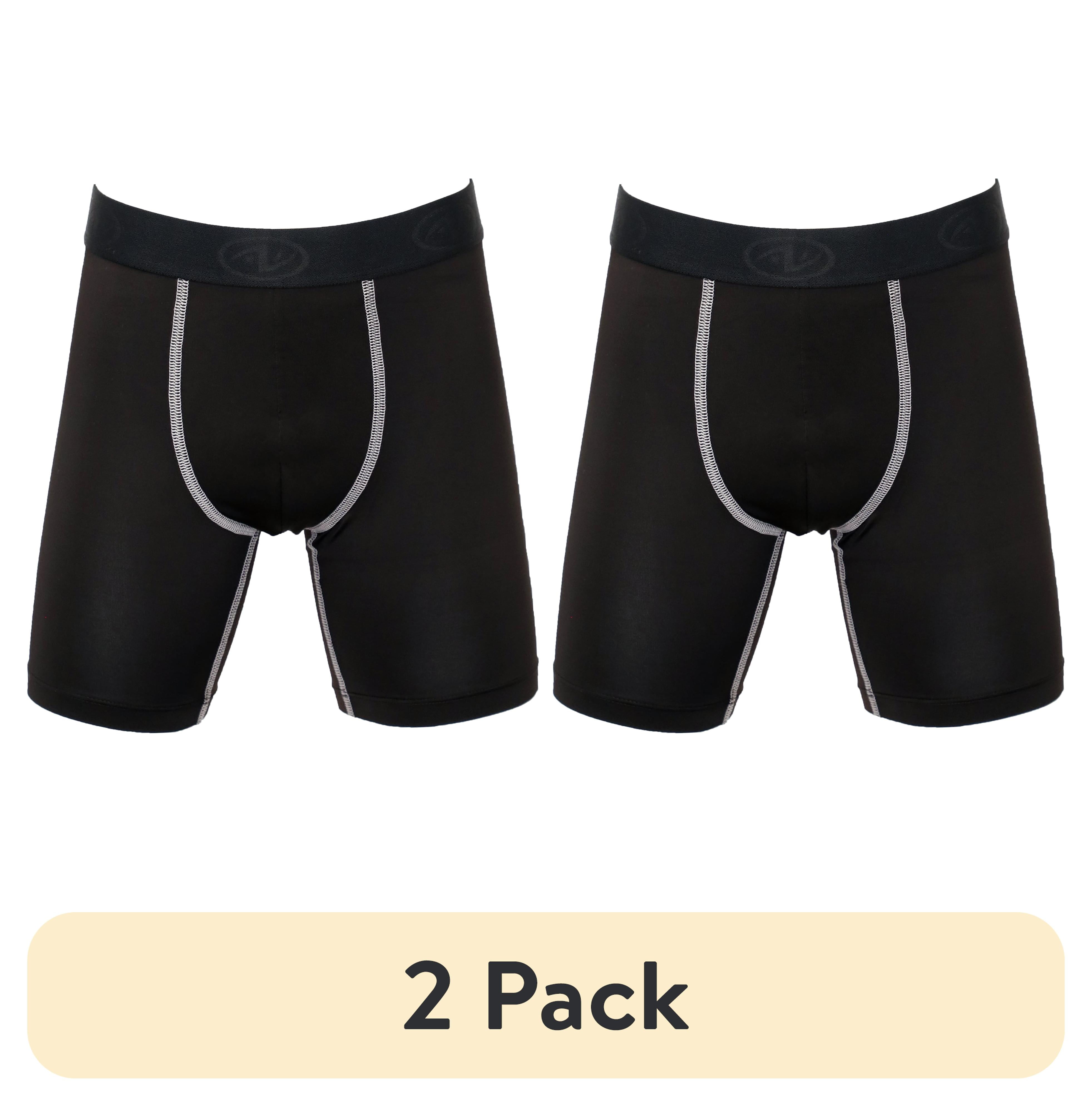 (2 pack) Athletic Works Youth Compression Long Short, Small, Black, Unisex, 1 Pack