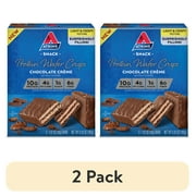 (2 pack) Atkins Chocolate Crème Wafer 5pk