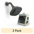 thumbnail image 1 of (2 pack) Atomi Bluetooth Speaker Showerhead, Matte Black, 1.8 GPM, AT1490B, 1 of 11