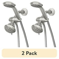 (2 pack) Attune 8-spray 4 in. Shower Head with Handheld Spray Combo in Spot Resist Brushed Nickel