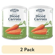 (2 pack) Augason Farms Emergency Food Dehydrated Diced Carrots, 38 oz