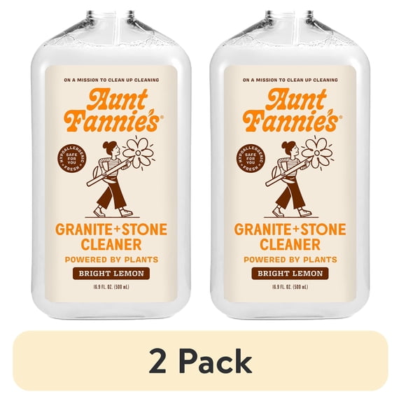 (2 pack) Aunt Fannie's Granite and Stone Spray Cleaner, 16.9 oz