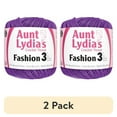 thumbnail image 1 of (2 pack) Aunt Lydia's Fashion Crochet Thread Size 3-Purple, 1 of 3