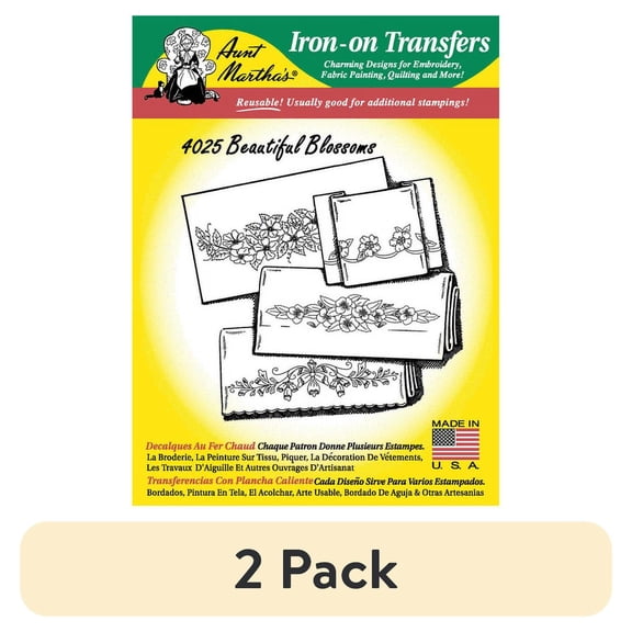 (2 pack) Aunt Martha's #4025 Beautiful Blossoms