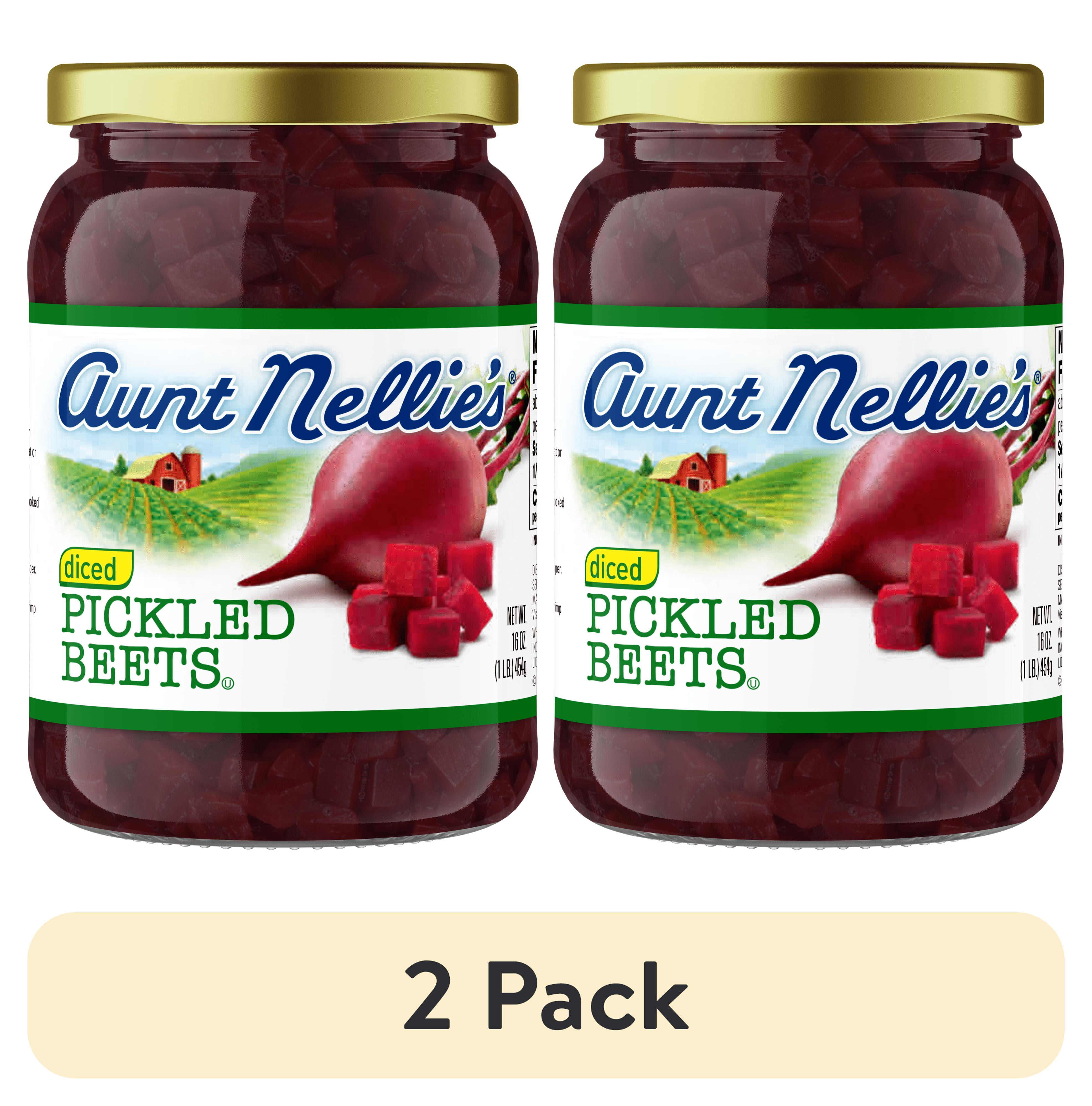 (2 pack) Aunt Nellie's Diced Pickled Beets, 16 oz