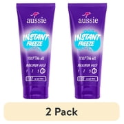 2 pack Aussie Instant Freeze Sculpting Hair Gel for Curly Hair, Straight Hair, and Wavy Hair, 7 oz