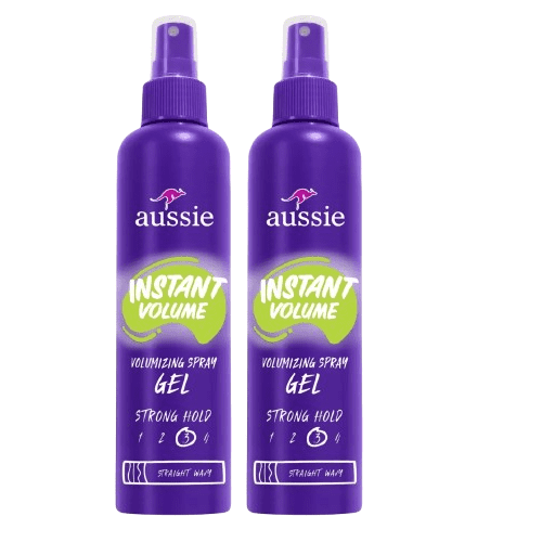 (2 pack) Aussie Instant Volume Volumizing Spray Gel for Wavy Hair, and Straight Hair, Unisex 5.7 fl oz