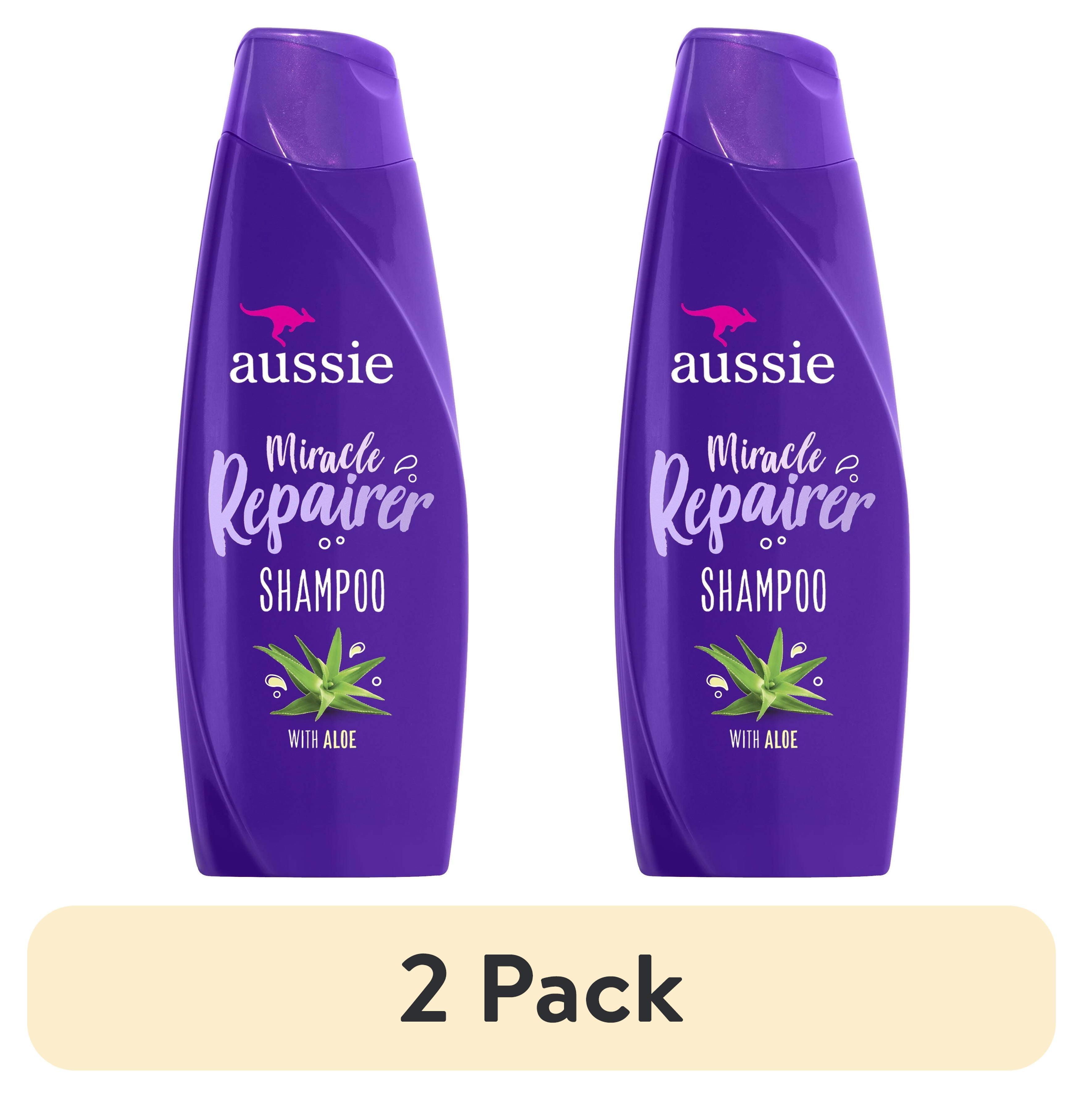 ヘアケアアドバイザー★ 2 pack) Aussie Miracle Repairer Shampoo with Aloe for All Hair