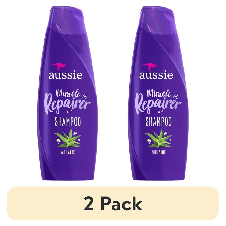 ヘアケアアドバイザー★ 2 pack) Aussie Miracle Repairer Shampoo with Aloe for All Hair