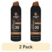 (2 pack) Australian Gold SPF 30 Continuous Spray Sunscreen with Instant Bronzer, 6 oz