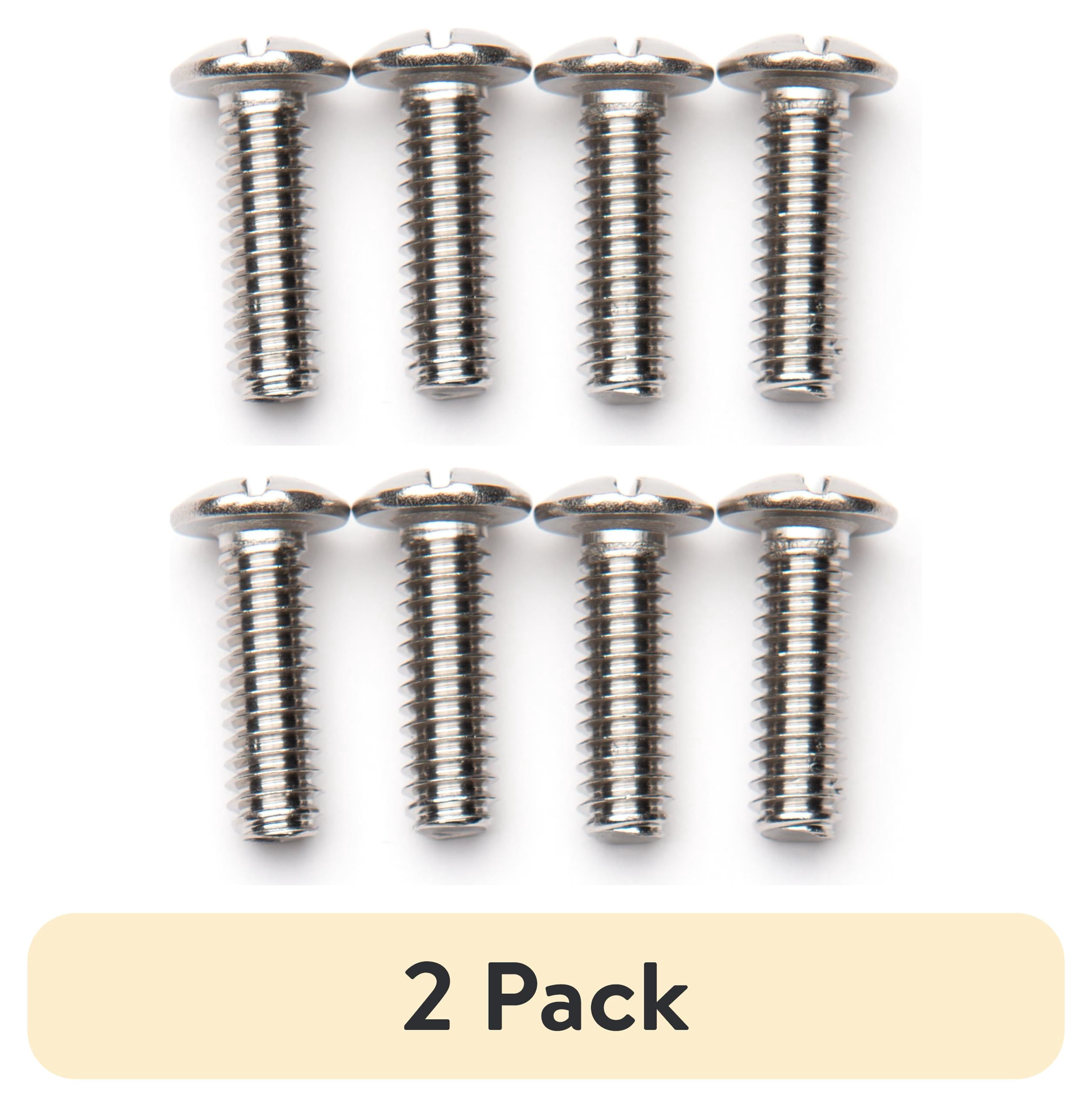(2 pack) Auto Drive 12-Piece Stainless Steel Automotive License Plate Fasteners