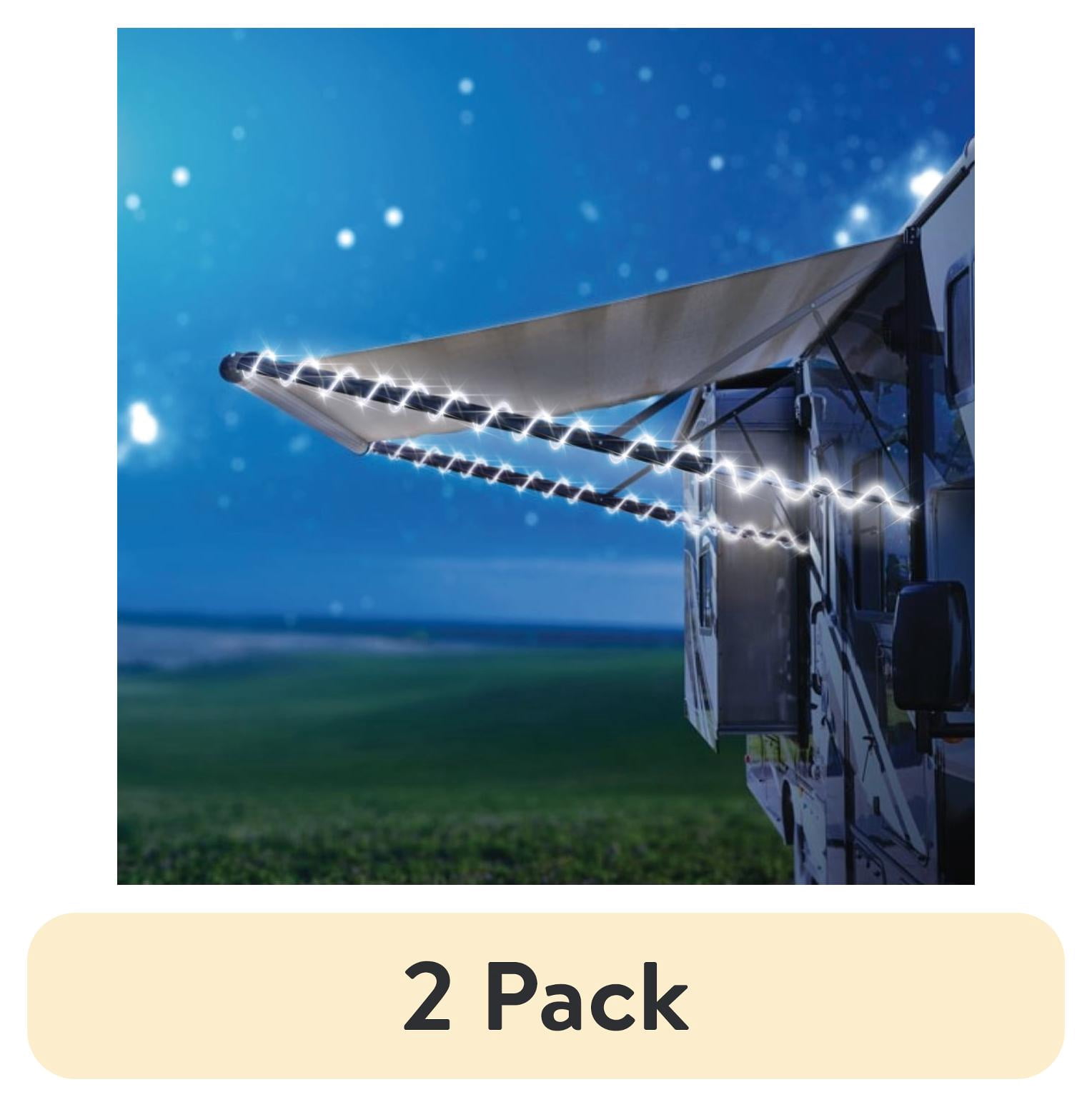 (2 pack) Auto Drive 16 feet Cool White Flexible LED Clear Mini Rope ...