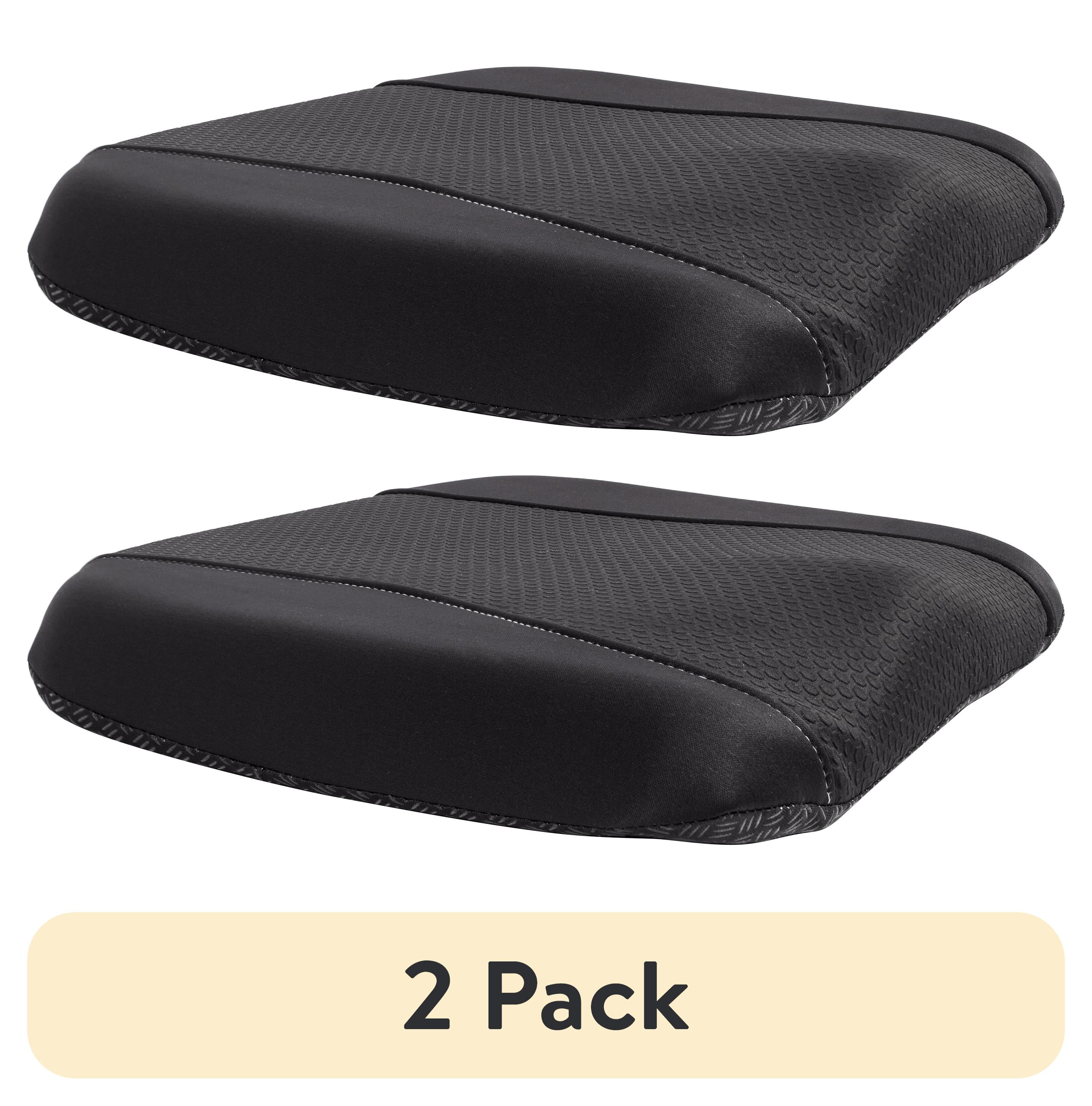 (2 pack) Auto Drive 1-Piece Memory Foam Neoprene Seat Cushion Black Universal Fit, 19CU26