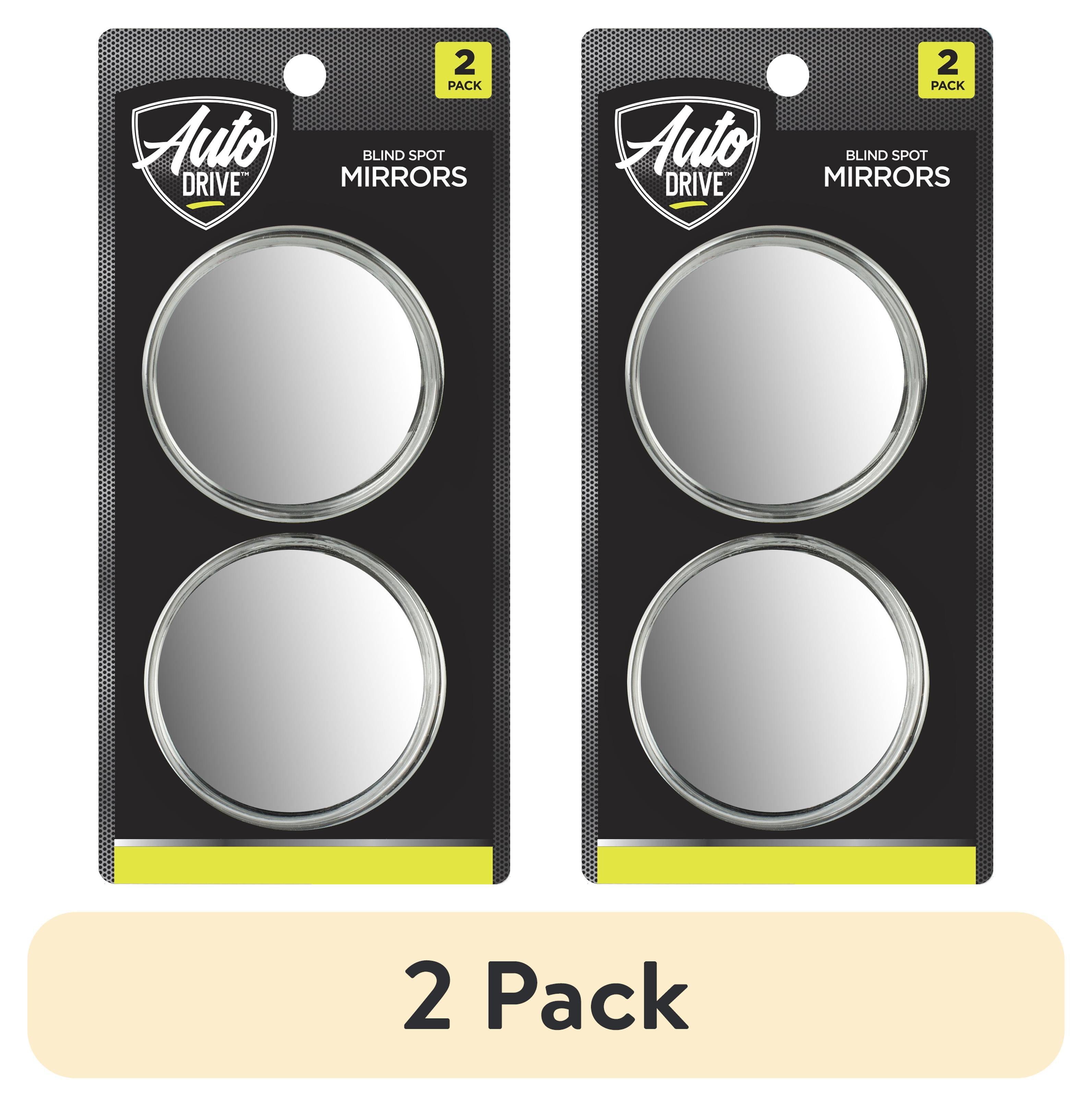 (2 pack) Auto Drive 2 Piece Round Adjustable Blind Spot Mirrors, Vehicle Type Universal, .13 lb