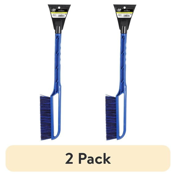 (2 pack) (2 pack) Auto Drive 24-inch Snow Brush & Ice Scraper, Blue, 1-Piece for Cars & Trucks