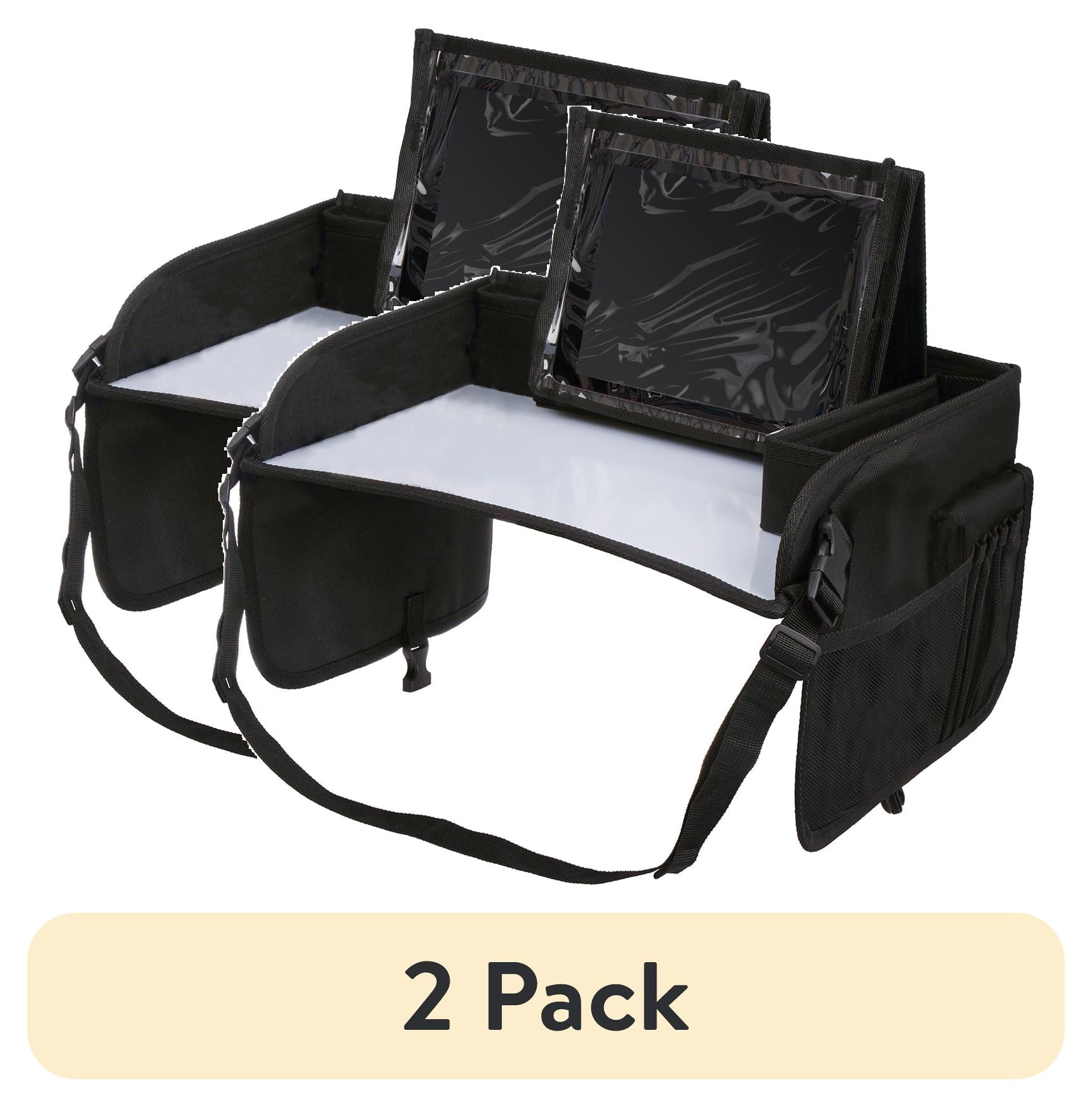(2 pack) Auto Drive Black Travel Lap Desk for Kids, 13.31" Length, 16.53" Width x 1.87" Height (Universal Fit)