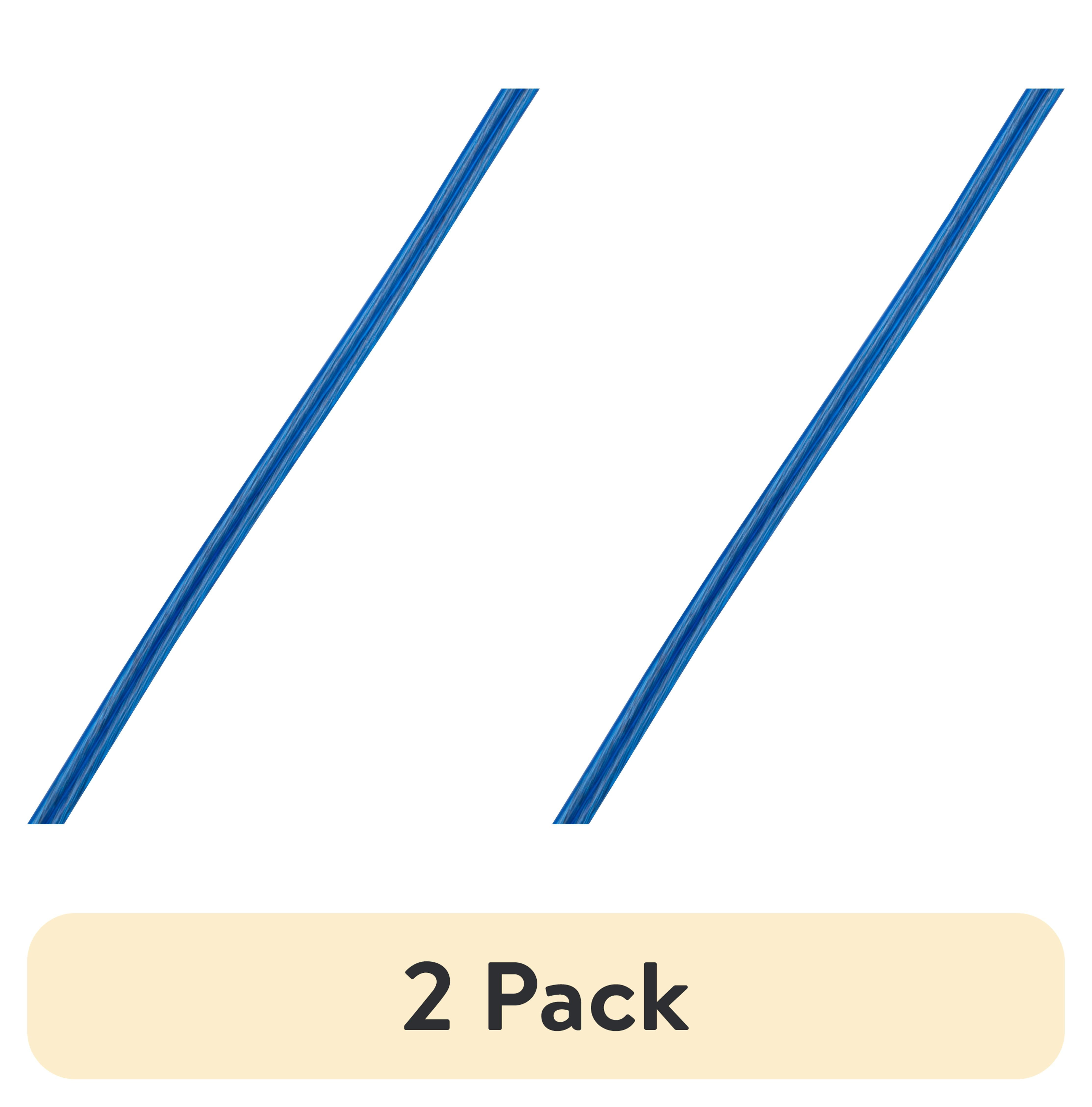 (2 pack) Auto Drive Speaker Wire, 16 Gauge, 50 ft, Transparent Blue