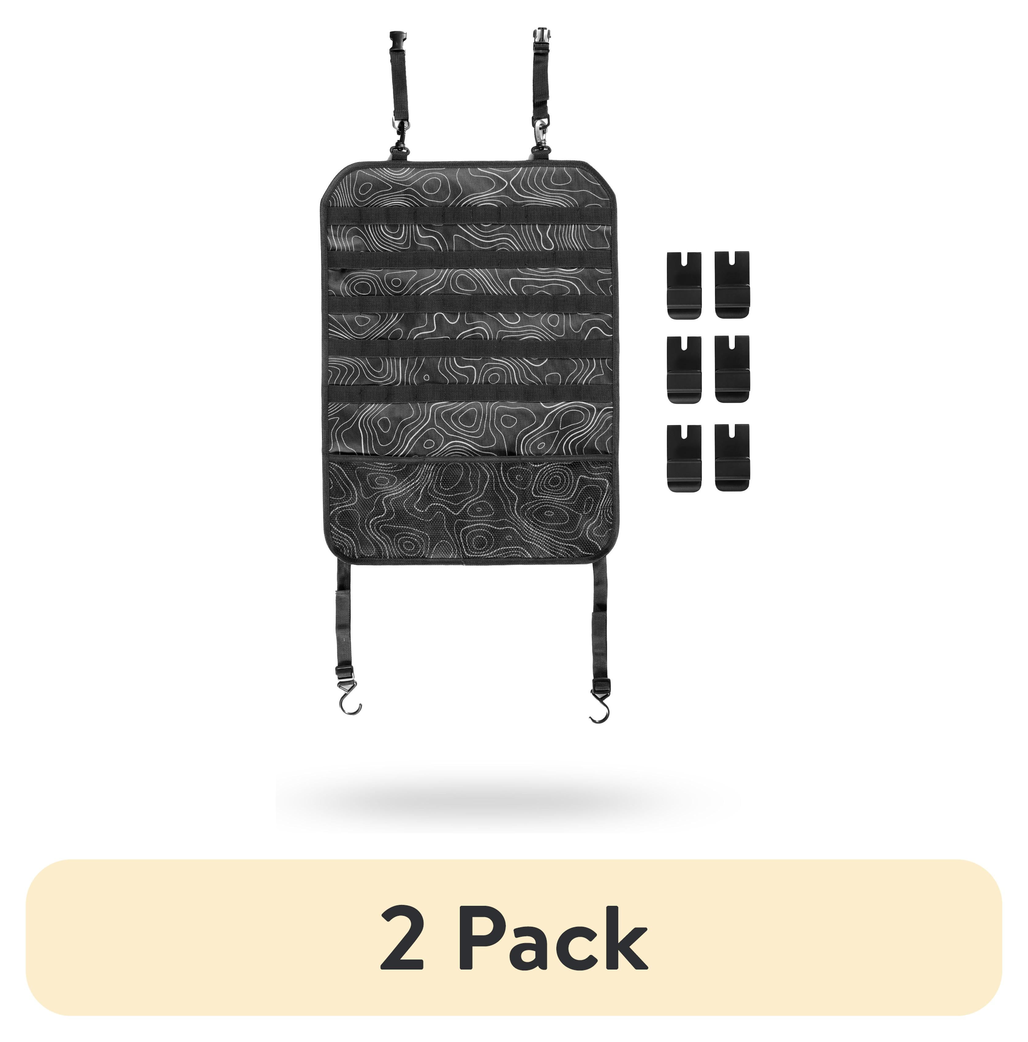 (2 pack) Auto Drive MOLLE Strap Backseat Organizer, Universal Fit, AZ534005
