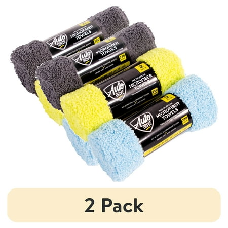 (2 pack) Auto Drive Microfiber Multi-Purpose Cleaning Towels, 2 pack, Assorted Colors price history and forecast - Auto Drive 16322