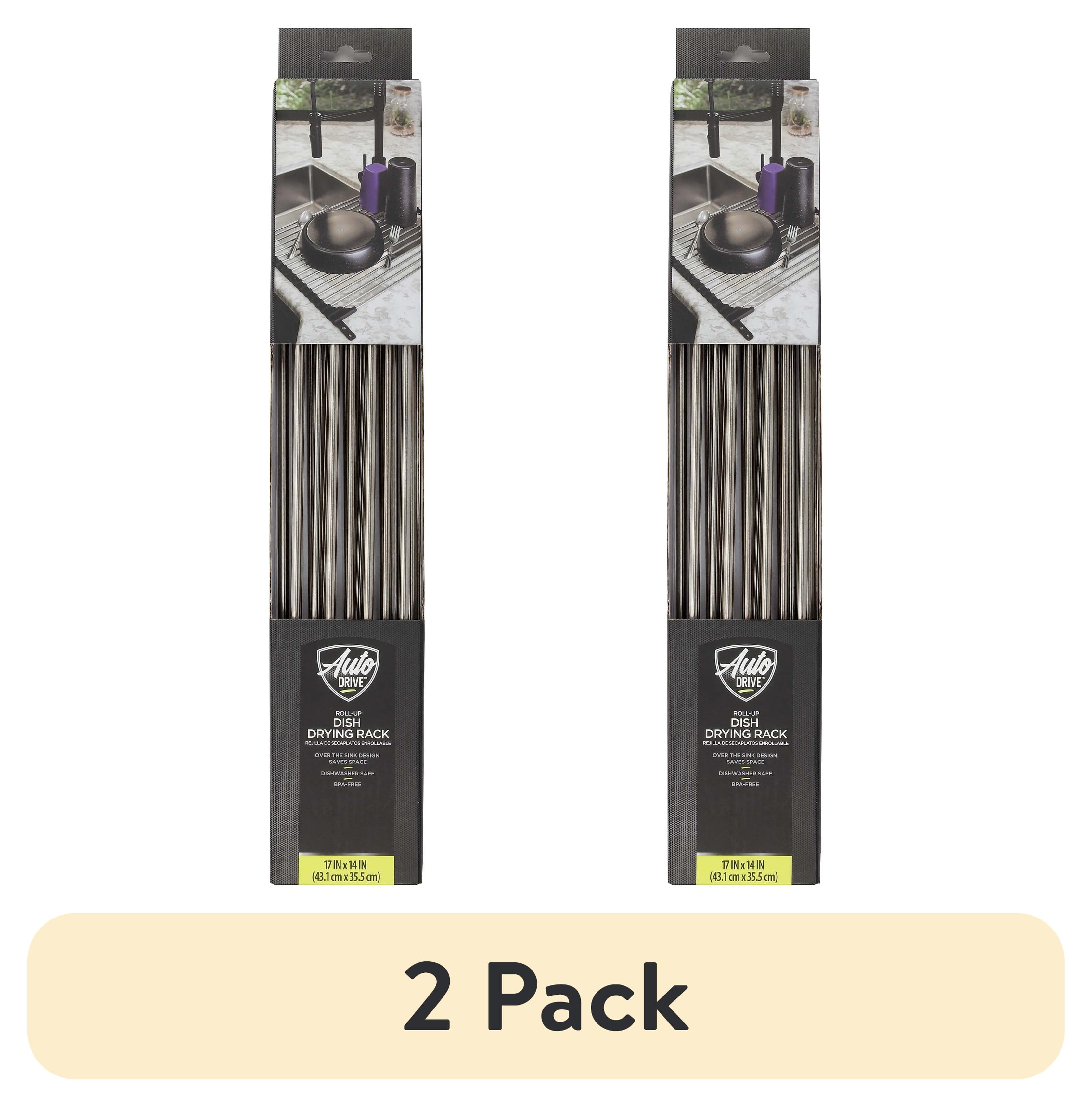 (2 pack) Auto Drive, RV Travel Roll-up Drying Rack, Black, 17.2-inch ...