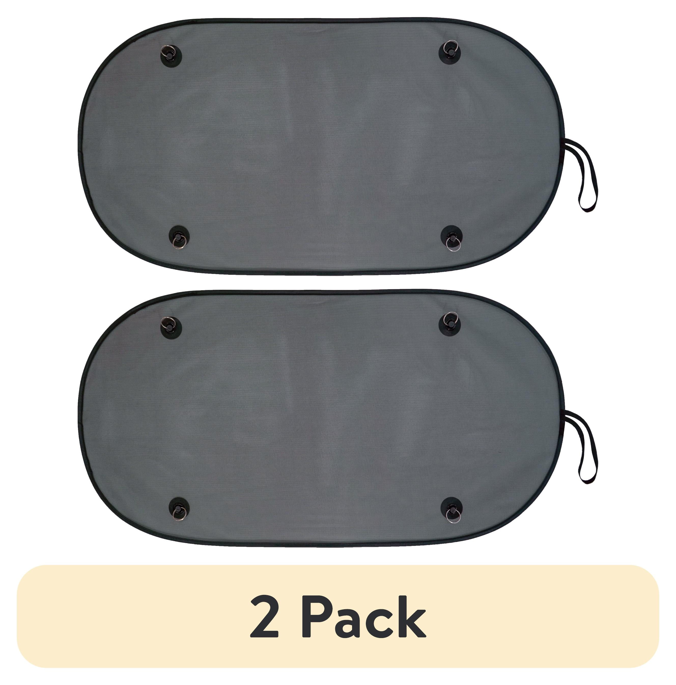 (2 pack) Auto Drive Rear Window Sunshade, Universal Fit, Black Mesh, 1 Pack, 20 in x 40 in, AD021701B-7