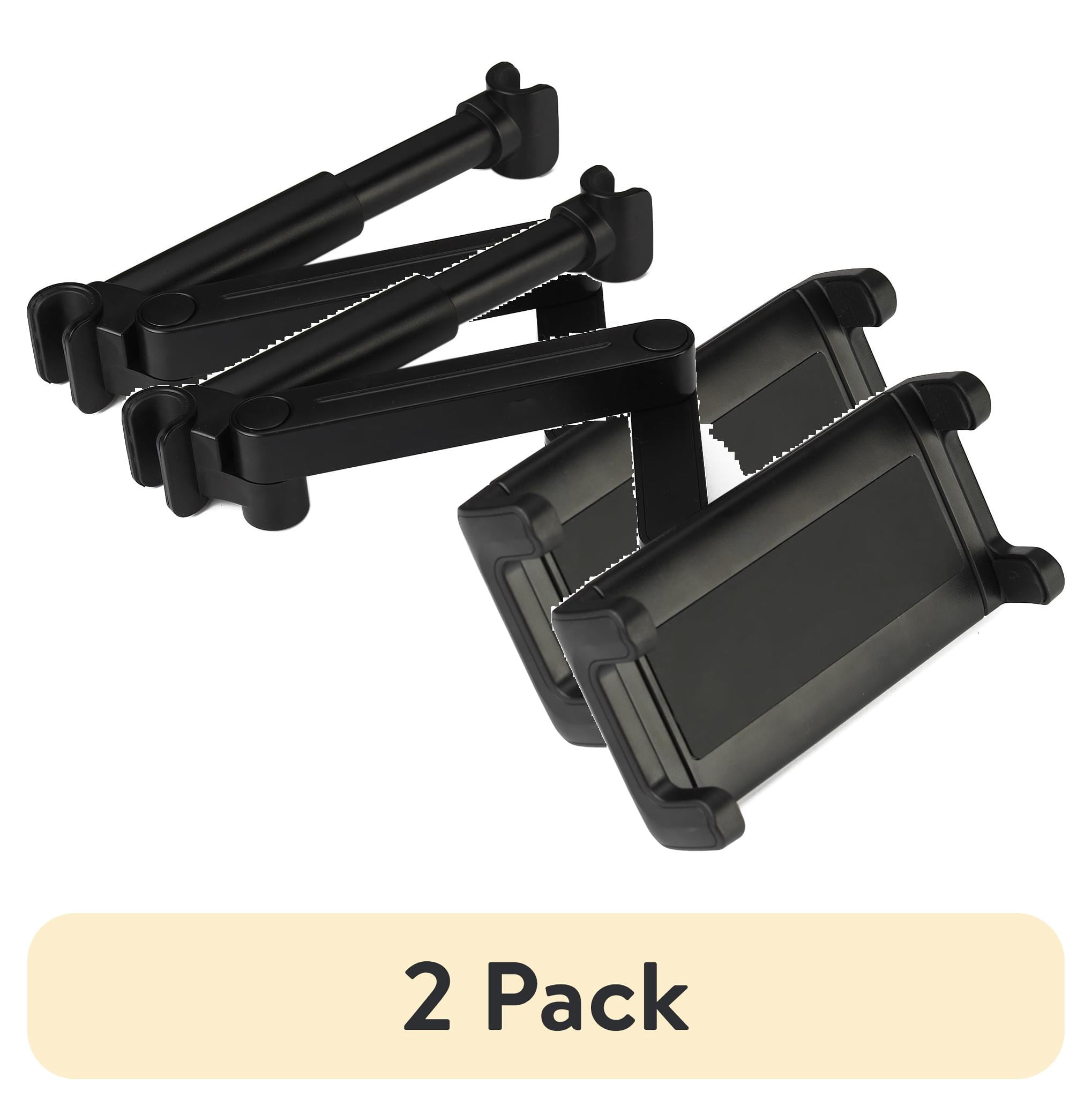 (2 pack) Auto Drive Universal Headrest Mount Phone & Tablet Holder, 360° Rotation, for Cars & SUVs
