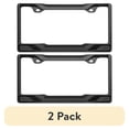 thumbnail image 1 of (2 pack) Auto Drive Universal Metal Sport Grill License Plate Frame, Black, 1 of 9