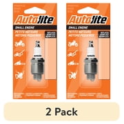 (2 pack) Autolite Small Engine Spark Plug, 3924 for Select Briggs, Stratton, Kohler Power Equipment and Lawn Mowers