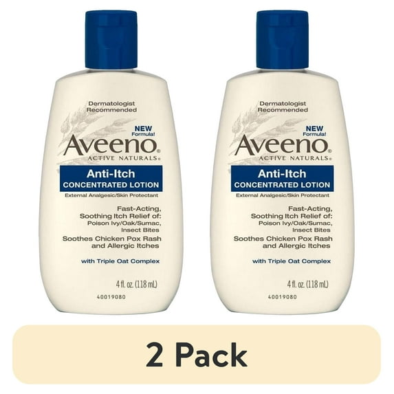 (2 pack) Aveeno Anti-Itch Concentrated Lotion - 4 oz