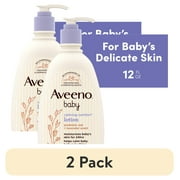 (2 pack) Aveeno Baby Calming Comfort Moisturizing Bedtime Lotion Vanilla & Lavender 12 fl. oz