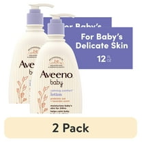 (2 pack) Aveeno Baby Calming Comfort Moisturizing Bedtime Lotion Vanilla & Lavender 12 fl. oz