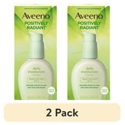 2 pack Aveeno Positively Radiant Daily Face Moisturizer SPF 15, Skin Care, 4 fl. oz