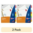 thumbnail image 1 of (2 pack) Avery Big Tab Insertable Dividers, 8-Tab Set, Multicolor (11123), 1 of 9