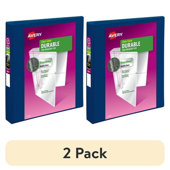 Avery Durable View 1" Binder, Dark Blue Binder (17014)