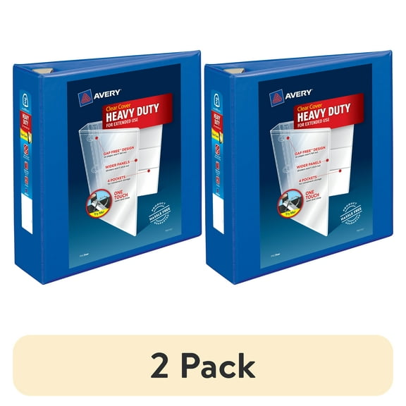 Avery Heavy-Duty View Binder, 3" EZD Rings, Pacific Blue (79811)