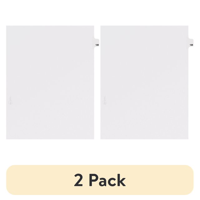 (2 pack) Avery Individual Legal Dividers Avery Style, Letter Size, Side Tab #128 (82344)