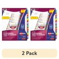thumbnail image 1 of (2 pack) Avery Ready Index A-Z 26 Tab Dividers, Customizable TOC, 1 Set (11844) 26 x Divider(s) - A-Z, Table of Contents - 1 Tab(s)/Set - 8 1/2" Width x 11" Length - 3 Hole Punched - White Paper Divider - Mu, 1 of 9