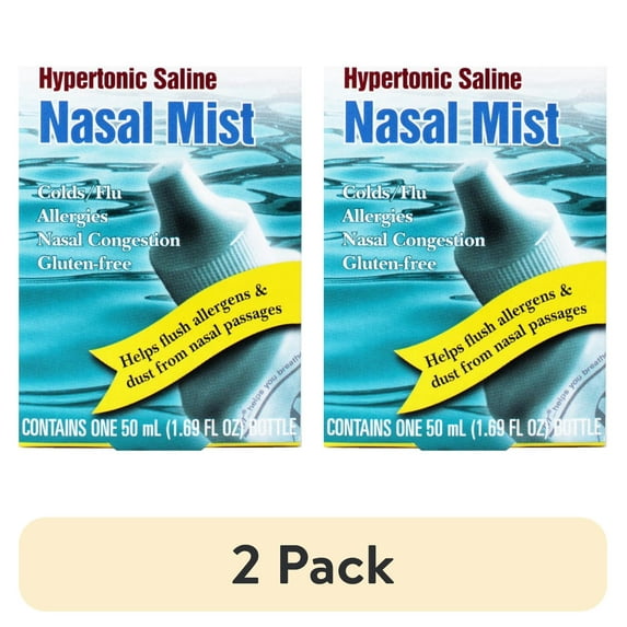 (2 pack) Ayr Allergy & Sinus Nasal Mist 1.69 fl oz Spray