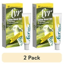 (2 pack) Ayr Saline Nasal Gel with Soothing Aloe, For Dry Noses, 0.5 oz