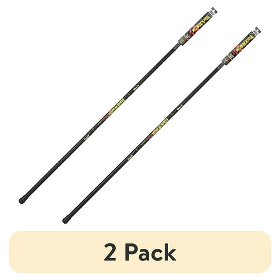 (2 pack) B'n'M Pole Black Widow Ready Rig, 13ft Telescopic Panfish Pole