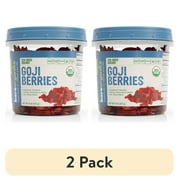 (2 pack) BAREORGANICS Goji Berries (Organic - Sun Dried) (8Oz) 227G