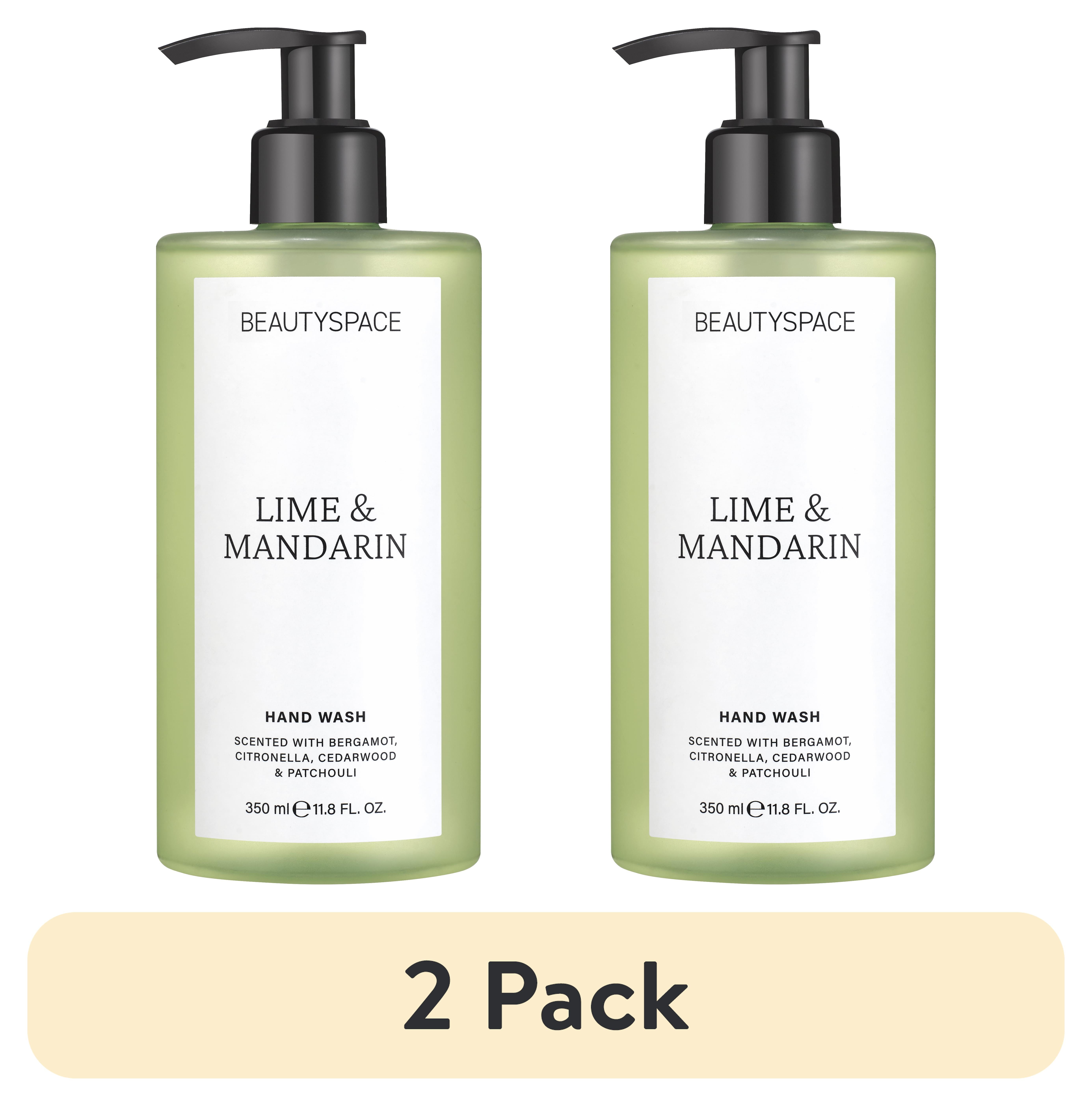 (2 pack) BEAUTYSPACE Lime and Mandarin Hand Wash, 11.8 oz