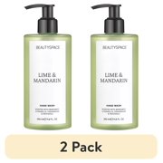 2 pack BEAUTYSPACE Lime and Mandarin Hand Wash, 11.8 oz