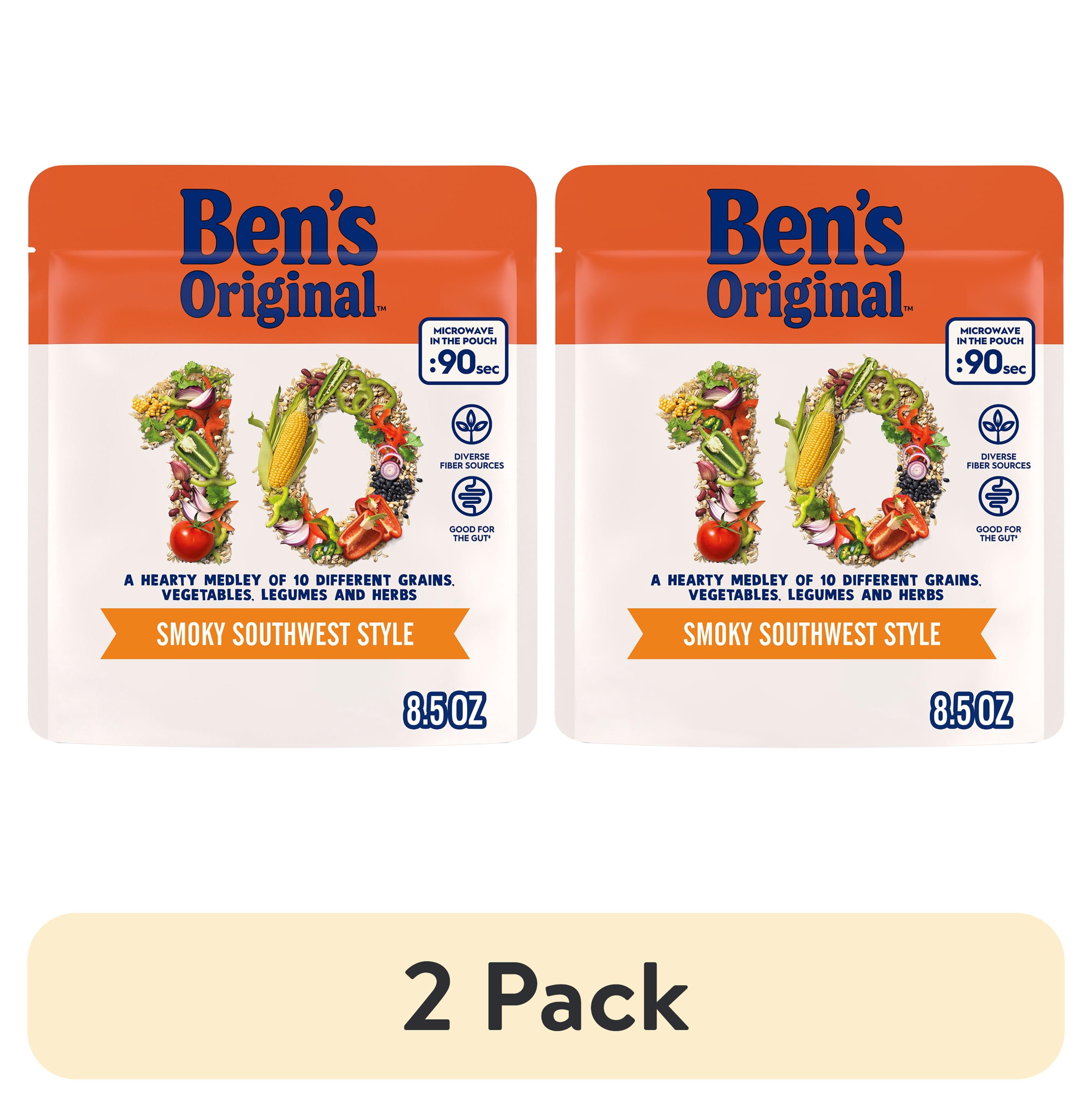 (2 pack) BEN'S ORIGINAL 10 MEDLEY Smoky Southwest, Side Dish, 8.5 oz Pouch