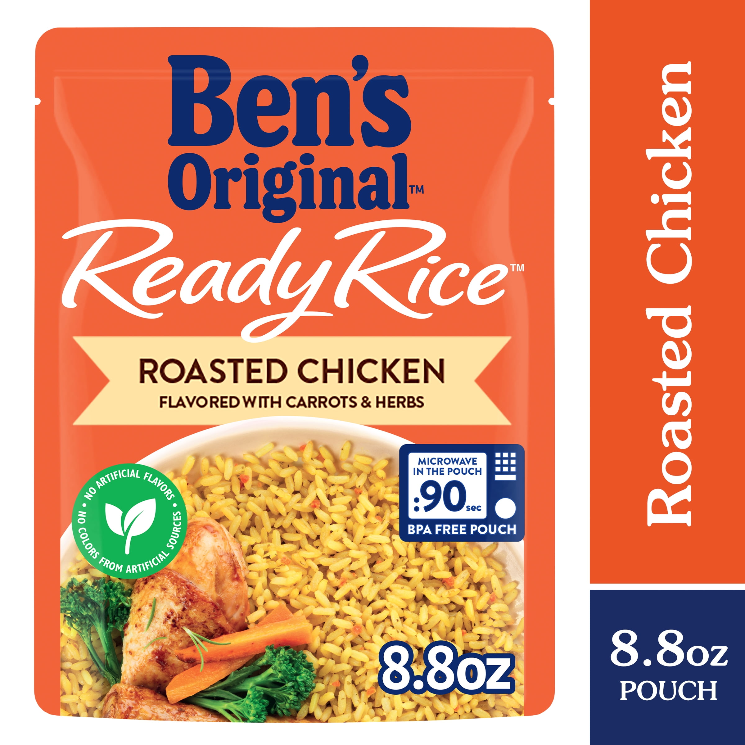 (2 pack) BEN'S ORIGINAL READY RICE, Roasted Chicken, 8.8 oz. pouch