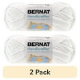 thumbnail image 1 of (2 pack) Bernat® Handi Cotton Sb™ #4 Worsted (Medium) Cotton Yarn, White 1.76oz/50g 80 Yards, 1 of 6
