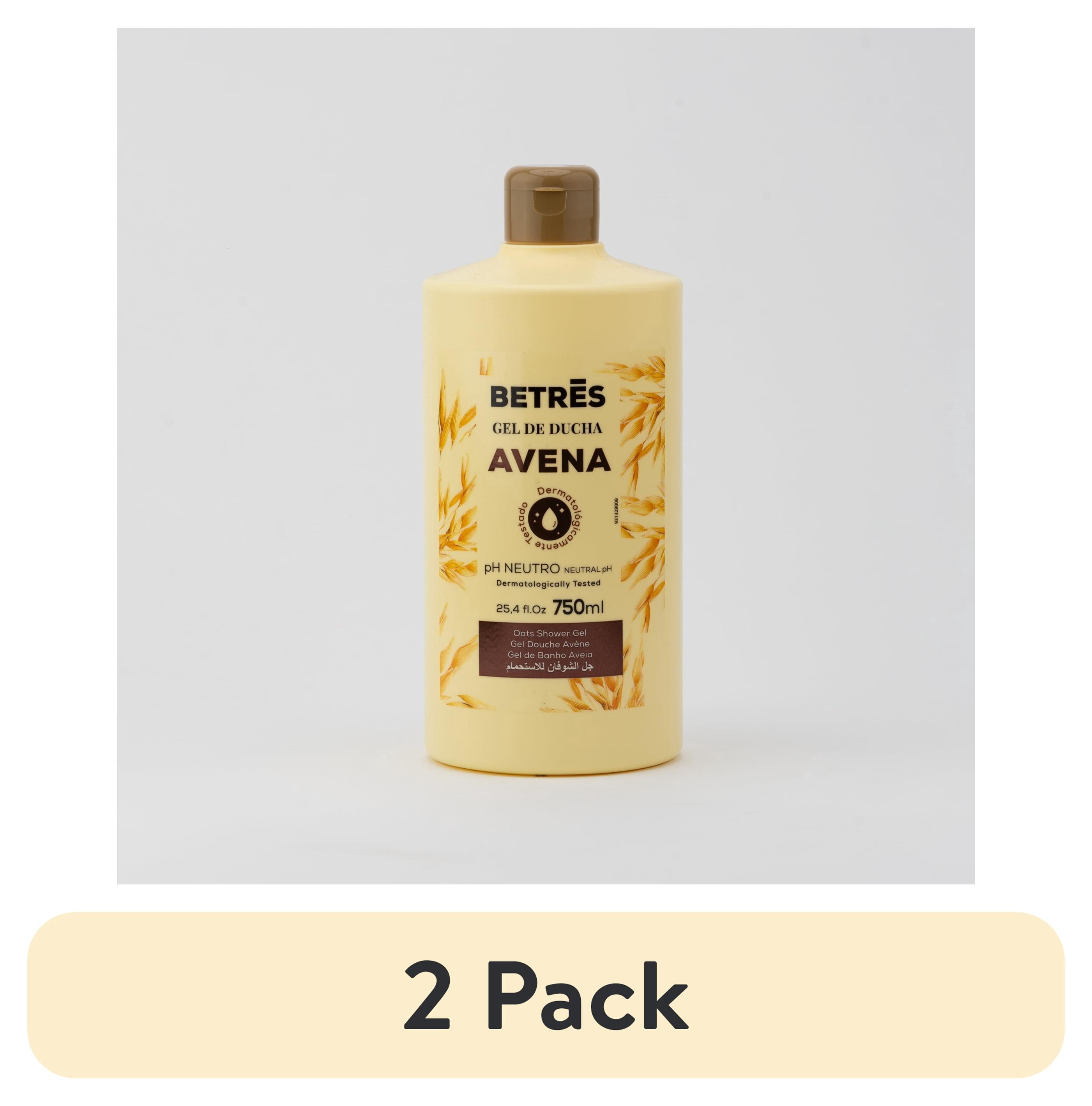 (2 pack) Betres Oatmeal Body Wash, Gentle Moisturizing Shower Gel for Sensitive Skin, 25.4 fl oz
